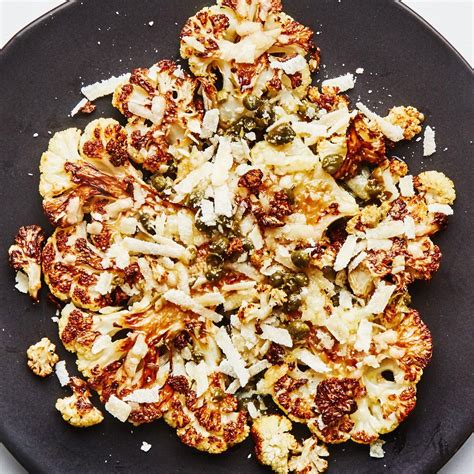 Roasted Cauliflower With Capers and Parmesan Recipe Bon Appétit