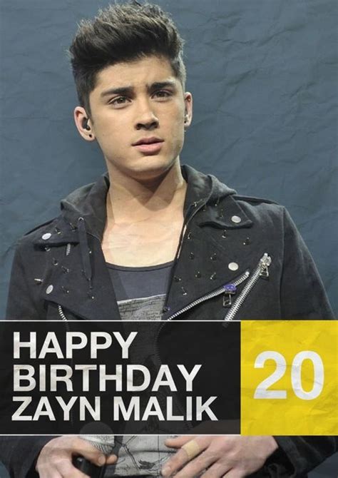 HAPPY BIRTHDAY ZAYN MALIK!!!! | Zayn, Zayn malik, Happy birthday