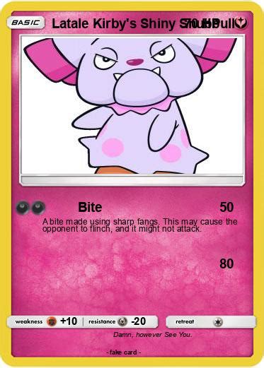 Pokémon Latale Kirby s Shiny Snubbull Bite My Pokemon Card