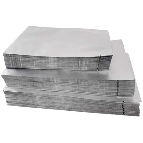 Hemoton Lot De 100 Sachets Plats En Mylar En Aluminium Pour Ranger Les