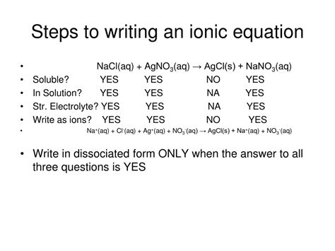 Ppt How To Write Net Ionic Equations Powerpoint Presentation Free