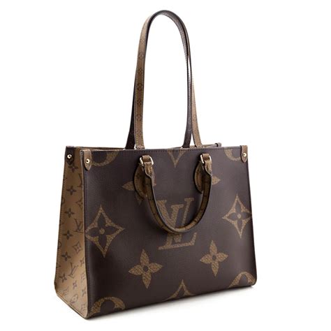 Louis Vuitton Brown Giant Monogram Onthego Tote Mm Shop Lv Canada