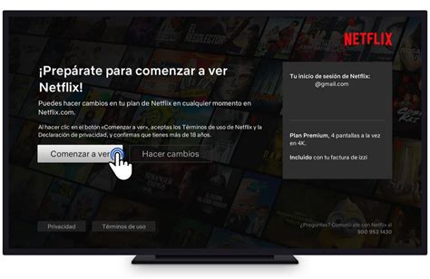 Vinculación de Netflix Ayuda izzi