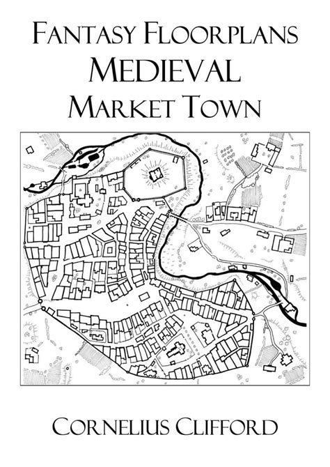 Medieval Market Town - Fantasy Floorplans - Dreamworlds | DriveThruRPG.com