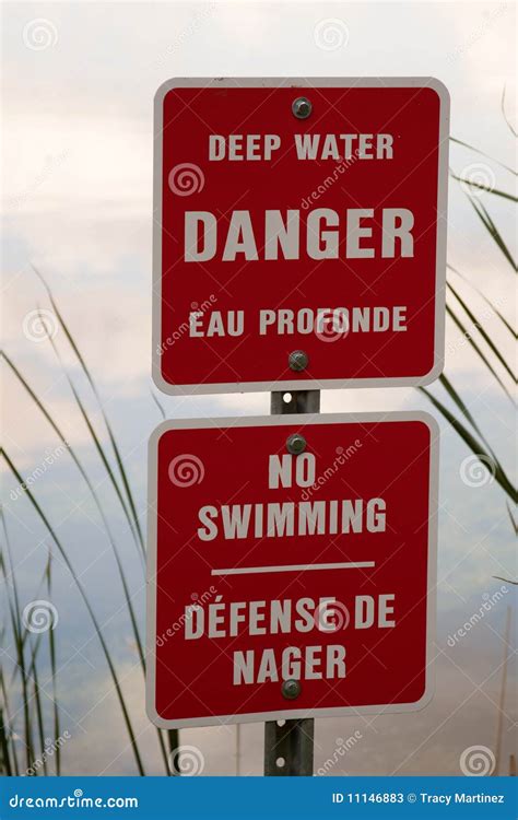 No Swimming Sign Stock Image Image Of Language Danger 11146883