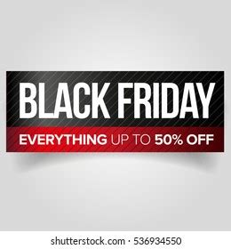 Premium Black Friday Promo Banner Black Stock Vector Royalty Free