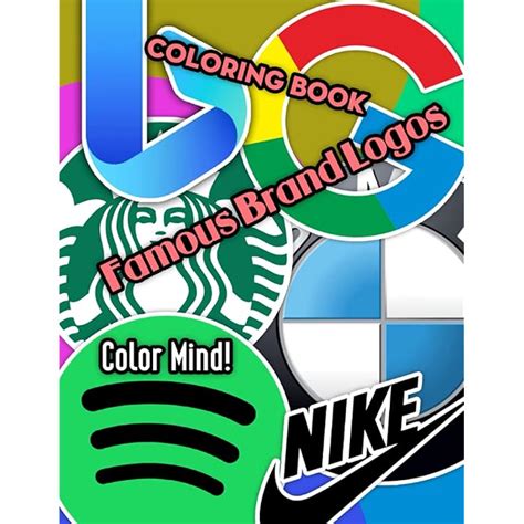 Buy Color Mind Famous Brand Logos Coloring Book Try To Guess The