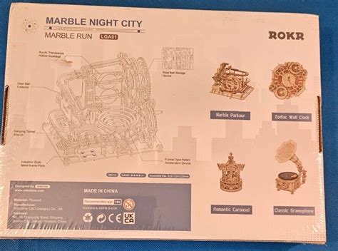 New Rokr Marble Night City Marble Run Lga D Wooden Puzzle Kit