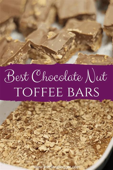 BEST Toffee Bar Recipe - a Simple Chocolate Toffee Bar - The Olive Blogger