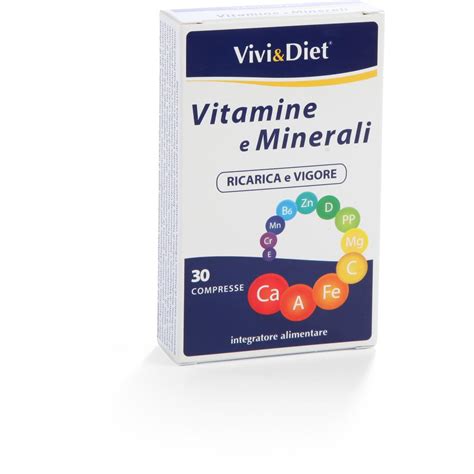 Integratore Vitamine E Minerali Compresse G In Dettaglio