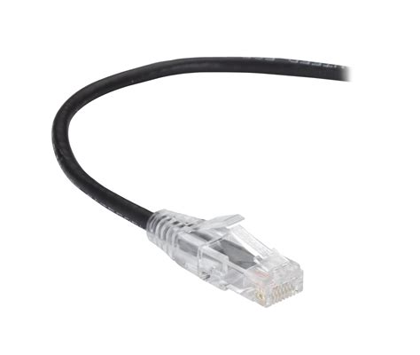 CAT6 250 MHz Snagless 28AWG Patch Cable UTP CM PVC RJ45 M M Black Box