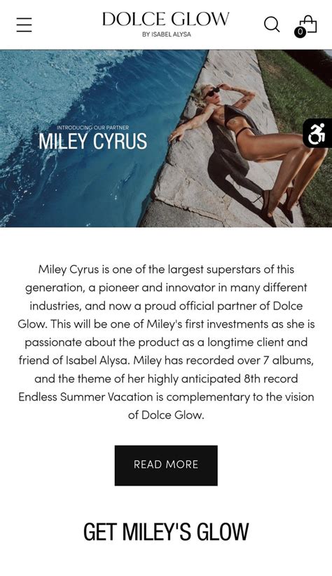 Miley Cyrus Venezuela On Twitter El Sitio Web De Dolce Glow