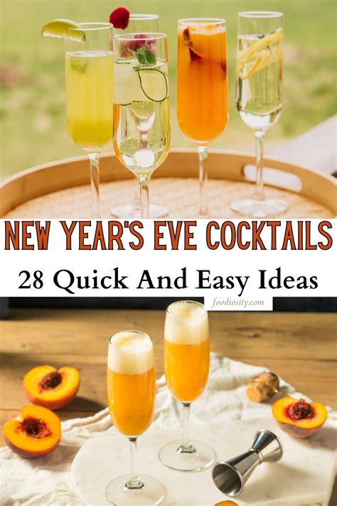 New Year S Eve Cocktails Easy Ideas For Party Foodiosity