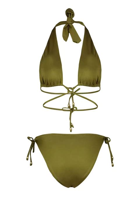 Buy Trendyol Triangle Accessorized Bikini Set Online Zalora