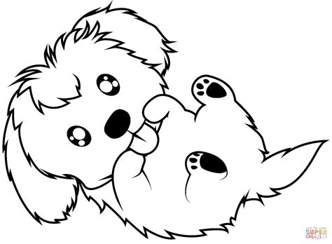 Cute Puppy coloring page | Free Printable Coloring Pages