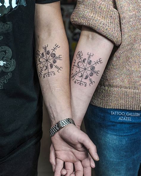 Vegvisir Couple Tattoos Tattoo Ideas And Inspiration Viking Tattoos