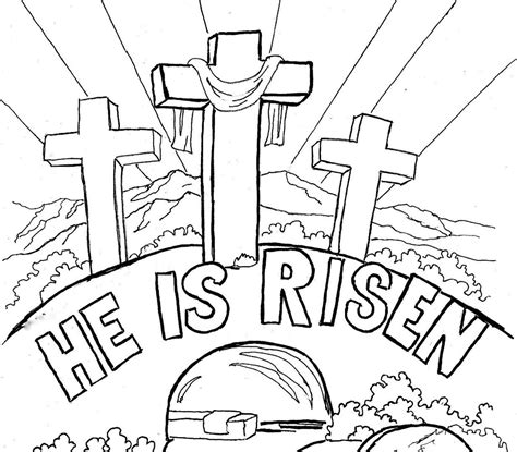 Easter Story Coloring Pages at GetDrawings | Free download