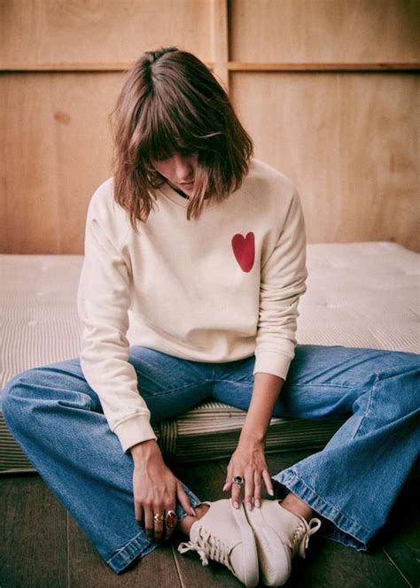 Sézane Heart Sweatshirt Woman Sézane X Bobo Choses Heart