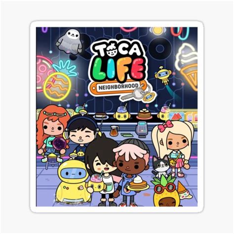 Colorful Toca Boca World Sticker For Sale By Masonbibi Redbubble