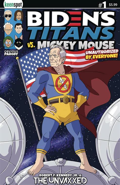 Biden S Titans Vs Mickey Mouse Rfk Jr Unvaxxed Cover Fresh Comics