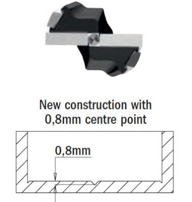 369 Extreme Hinge Boring Bits Total Length 70mm Performance Tools