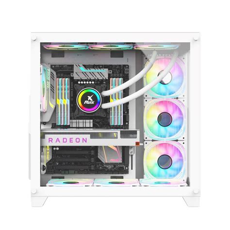 Custom Mid Tower Pc Desktop Case Gaming Computer Gamer White Case De Pc ...