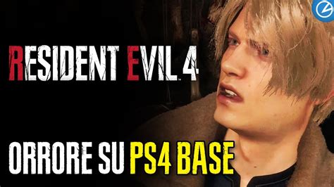 RESIDENT EVIL 4 REMAKE L ORRORE SU PS4 BASE YouTube