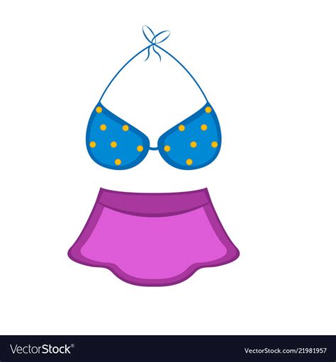 Isolated Summer Bikini Icon Royalty Free Vector Image