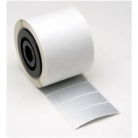 White Self Adhesive Polyester Labels For Barcode Printing Packaging