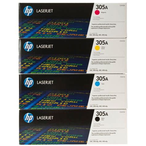 Hp 305a Black Cyan Magenta Yellow Original Laserjet Toner Cartridge Ce410a Ce411a Ce412a Ce413a