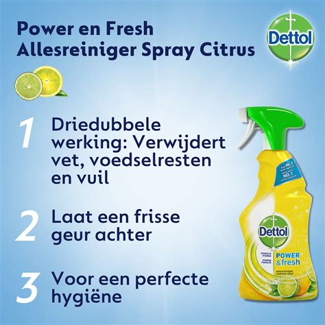 Dettol Allesreiniger Spray Power And Fresh Citrus 500ml Mijndrogistnl