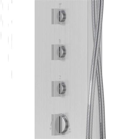 Corsan NEO Mixer Steel Shower Panel LED Rainshower Steel Yes Mixer