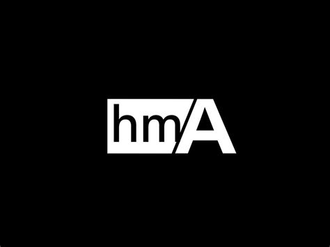 Hma Logo And Graphics Design Vector Art Icons Isolated On Black