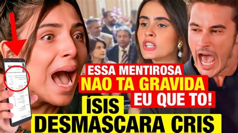 Elas Por Elas Sis Desmascara Cris Quanto A Falsa Gravidez E Revela