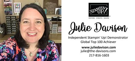 Julie S Stamping Spot Stampin Up Project Ideas By Julie Davison