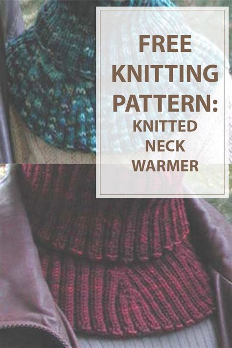 Neck Warmer Knitting Pattern Is A Freeeasy And Really Useful Knitted