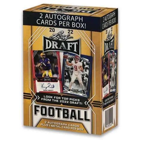 NFL Leaf 2022 Draft Football Trading Card HOBBY BLASTER Box 2