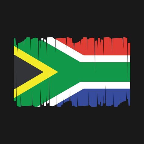 South Africa Flag Vector Illustration Vector Art At Vecteezy