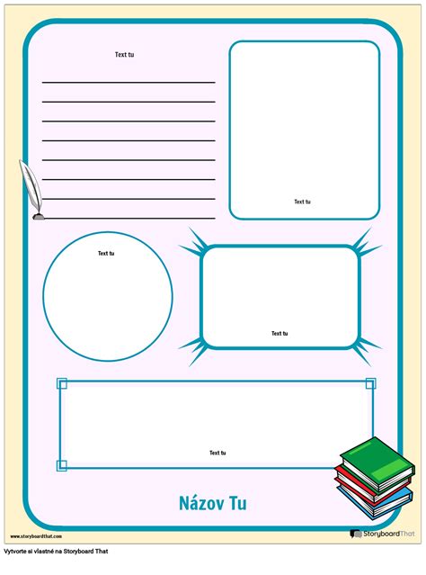 Pracovný List Profilu Postavy Storyboard par sk examples