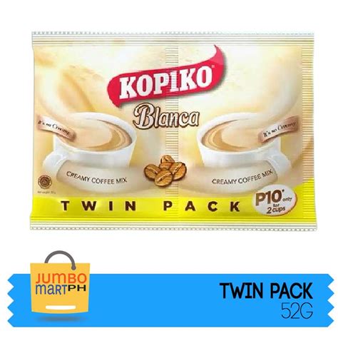 KOPIKO BLANCA CREAMY COFFEE MIX TWIN PACK 52G Lazada PH