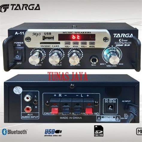 Jual Power Amplifier Targa A11 Original Bluetooth Usb Shopee Indonesia