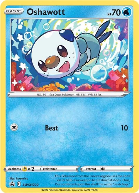 Oshawott Swsh Swsh Sword Shield Promo Cards Pokemon