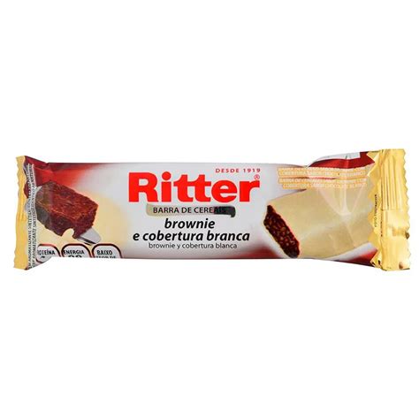 Barrita Cereal Ritter Brownie Chocolate Blanco Caja Distribuidora De