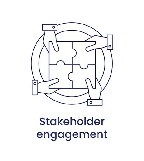 Premium Vector Stakeholder Engagement Icon Esg Governance Concept