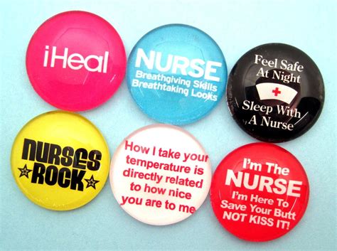 Nurse Magnets Inch Circle Premium Glass By Stucktogethermagnets