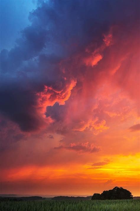 Mystical Sky Aesthetic Stormy Sunset Clouds Photography