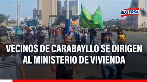 Vecinos De Carabayllo Van Al Ministerio De Vivienda Para Exigir Agua