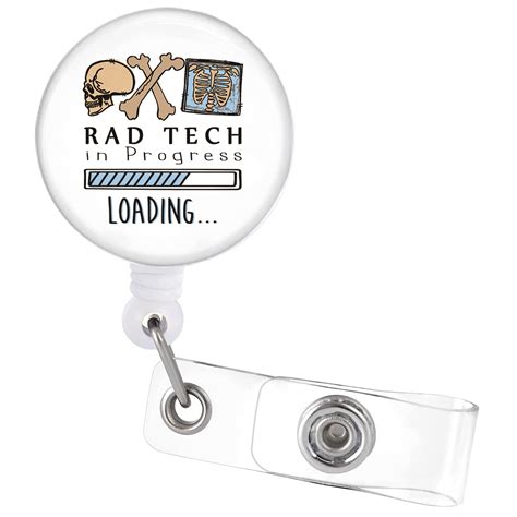 MRI Safe Badge Reel Retractable With Alligator Clip Rad Tech In