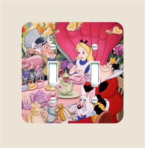 Alice In Wonderland Light Switch Plate Cover Single Toggle Etsy