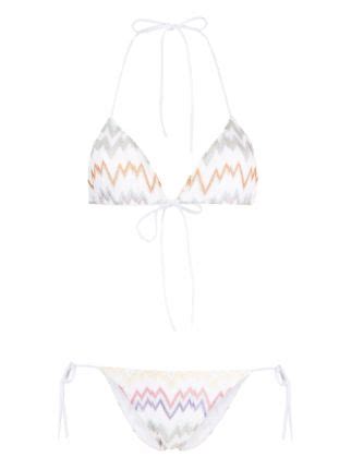 Missoni Zig Zag Print Bikini Set Farfetch